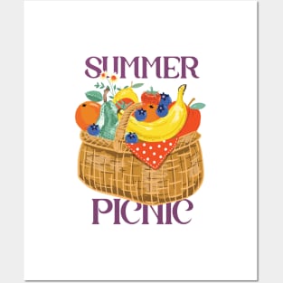 Summer Picnic Basket Posters and Art